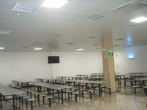 武漢通用汽車光導照明應(yīng)用效果圖（canteen）