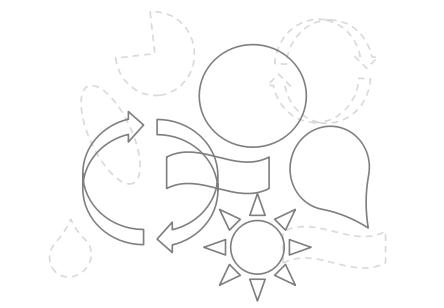 陽(yáng)光、循環(huán)、綠色、科技因素構(gòu)成正能量科技新LOGO圖形聯(lián)想